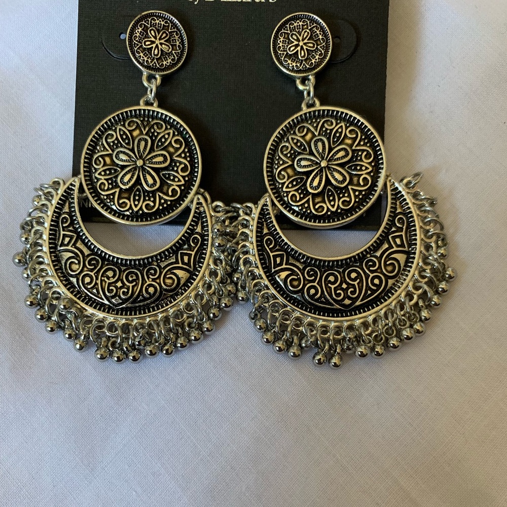Silver earrings